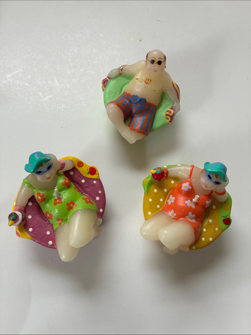 Vintage Boston Warehouse Quirky Bathing Beauties Candles Set of 3
